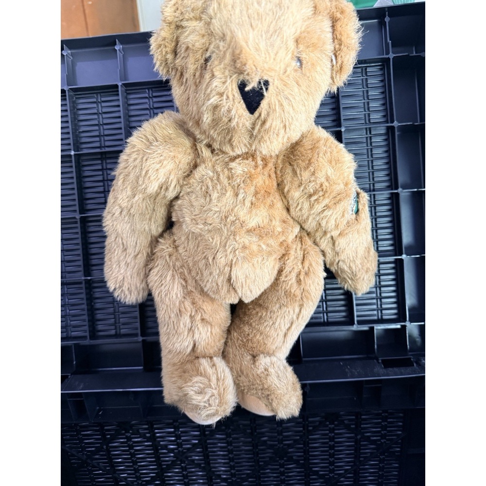 Vermont Teddy Bear Kiss Me Shamrock Bear Moveable Jointed Arms Legs Head